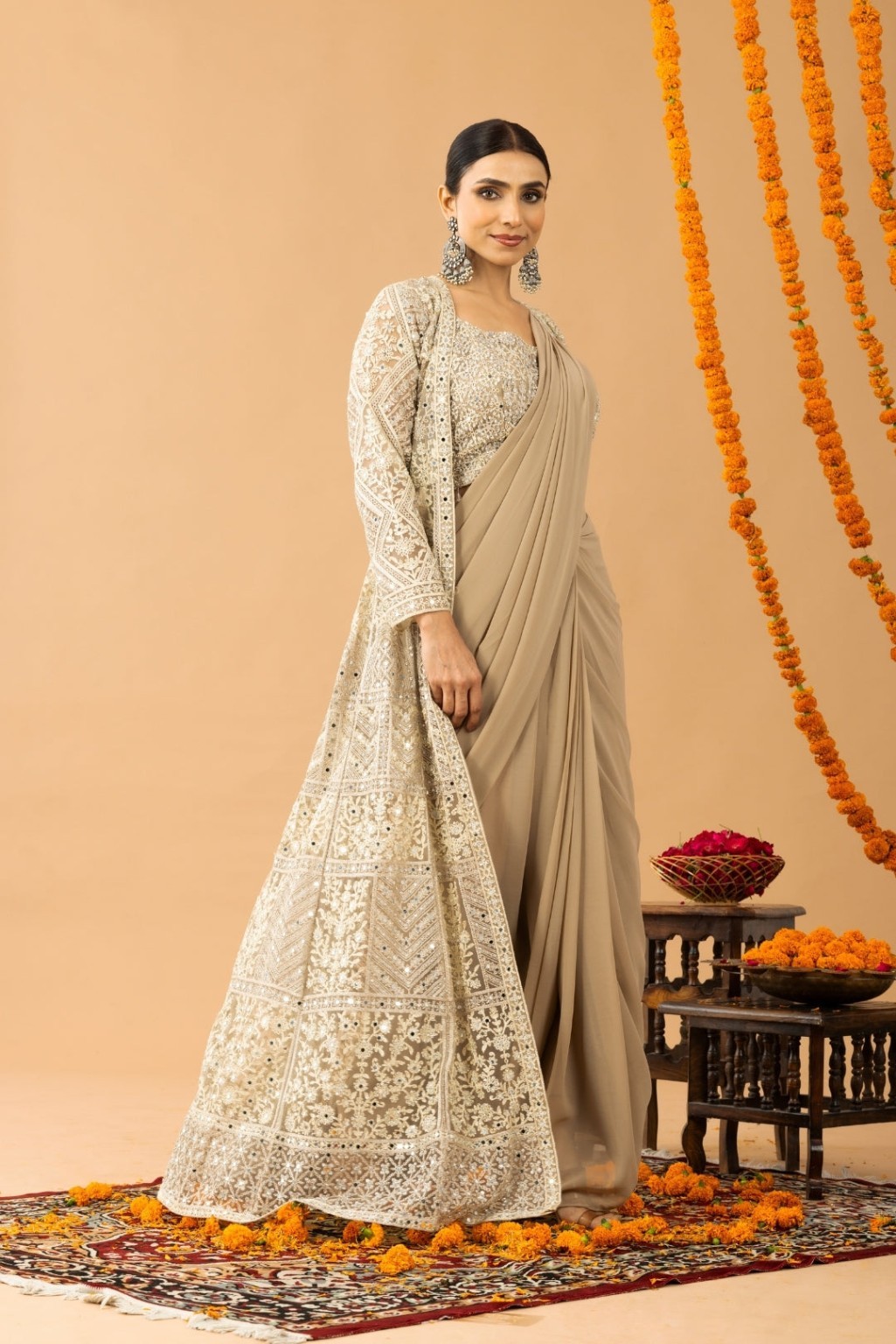 Ivory embroidered style